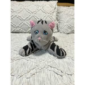 Vintage Pound Purries Cat Plush Stuffed 14 inch Tonka 1985 Black Stripes